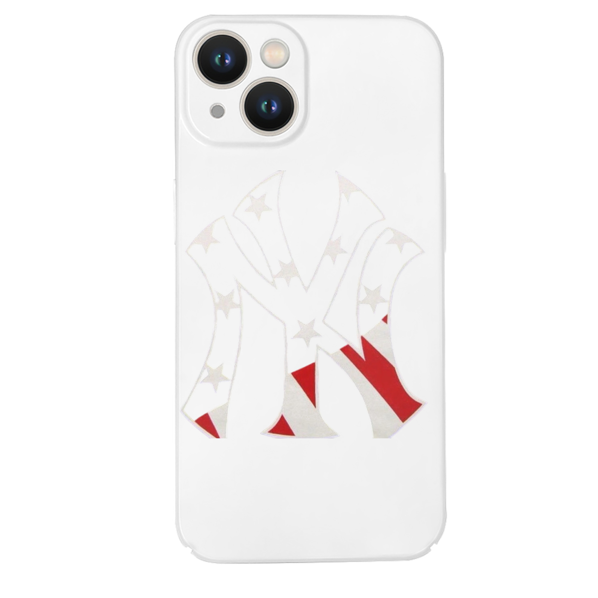 New York Yankees Logo USA IPhone 14 Series Full-Cover Hard Case – Shockproof With Raised Camera Protection – Precise Cutouts, Wireless Charging Compatible – Durable, Anti-Yellowing, Easy To Clean